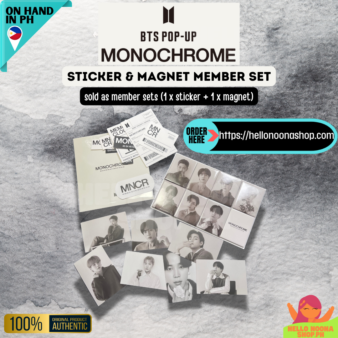 BTS MNCR Magnet + Sticker Member Set