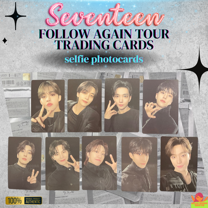 SEVENTEEN Follow Again Tour SELFIE Trading Cards