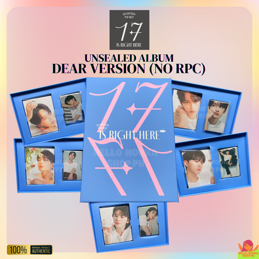 SEVENTEEN 17 Is Right Here Album Dear Version Unsealed