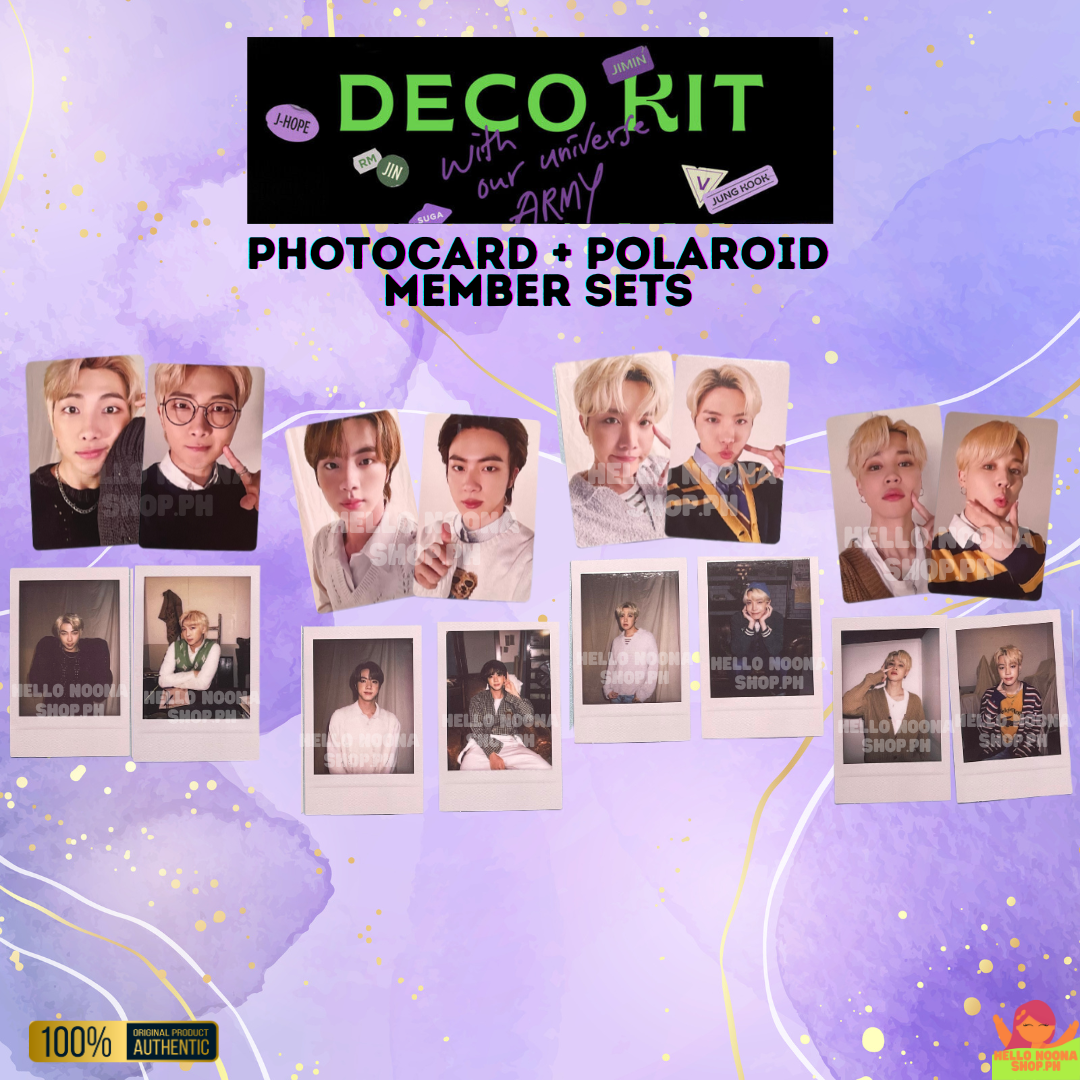 BTS Deco Kit 2022 PC and Polaroid Member Set