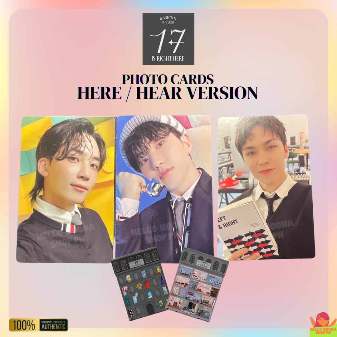 SEVENTEEN 17 Is Right Here Hear and Here Photocards