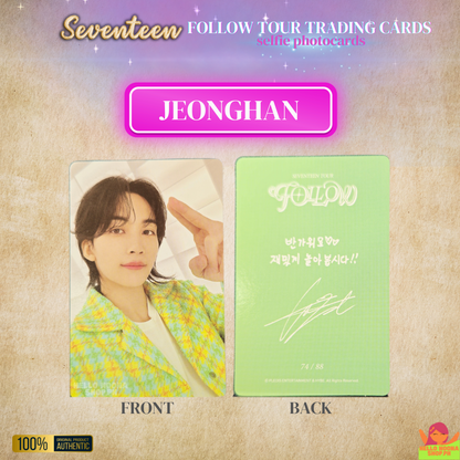 SEVENTEEN Follow Tour SELFIE Trading Cards