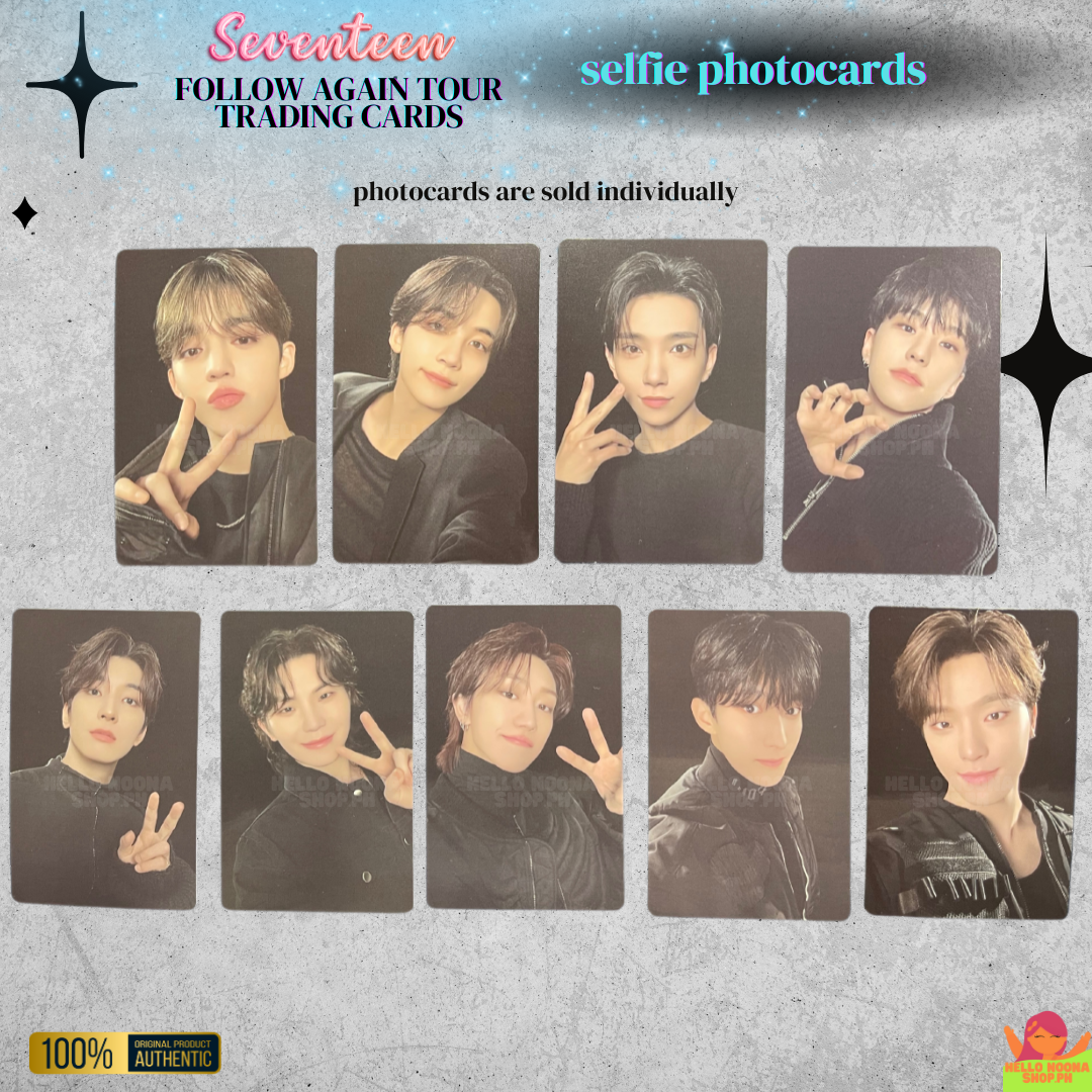 SEVENTEEN Follow Again Tour SELFIE Trading Cards