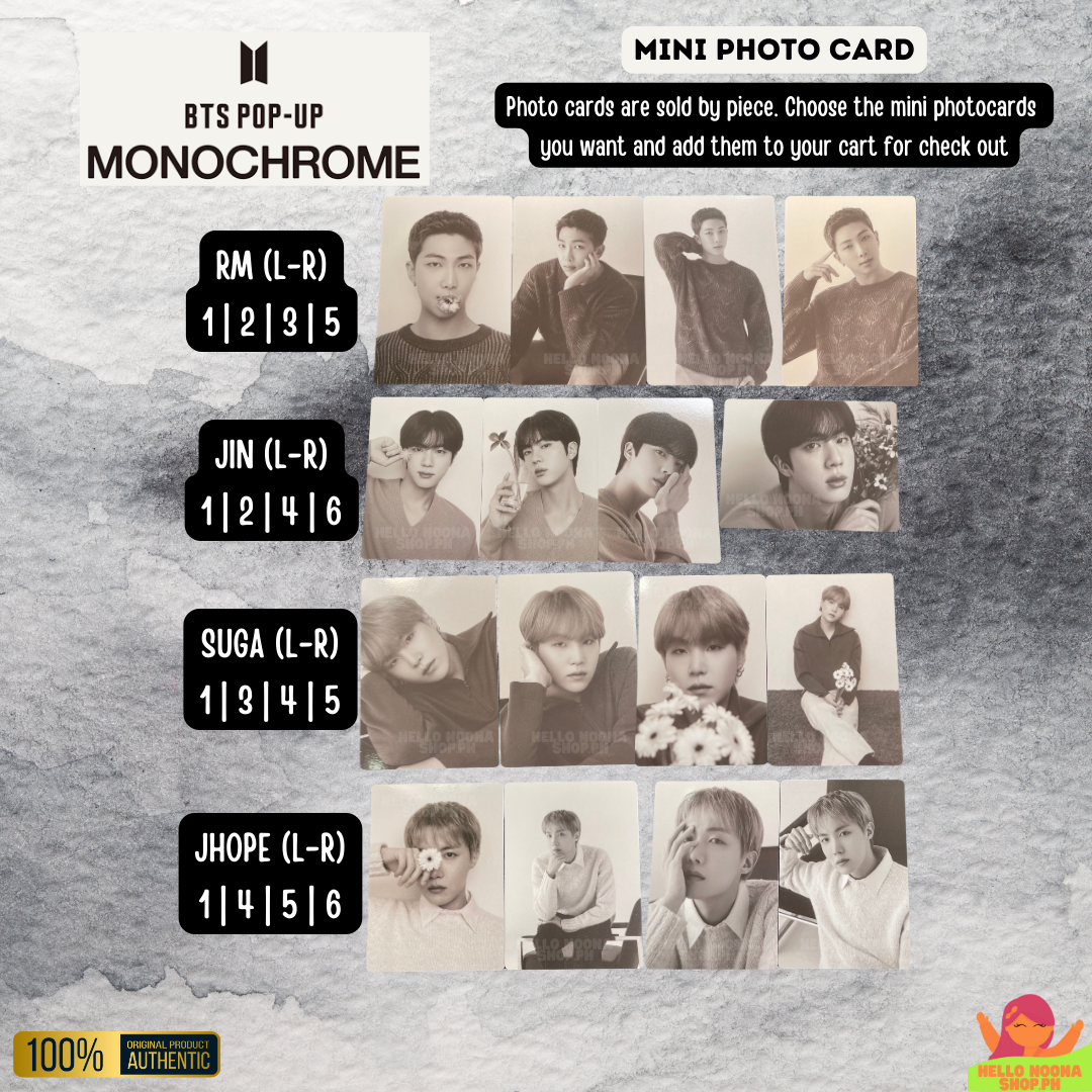 BTS MNCR Mini Photocards