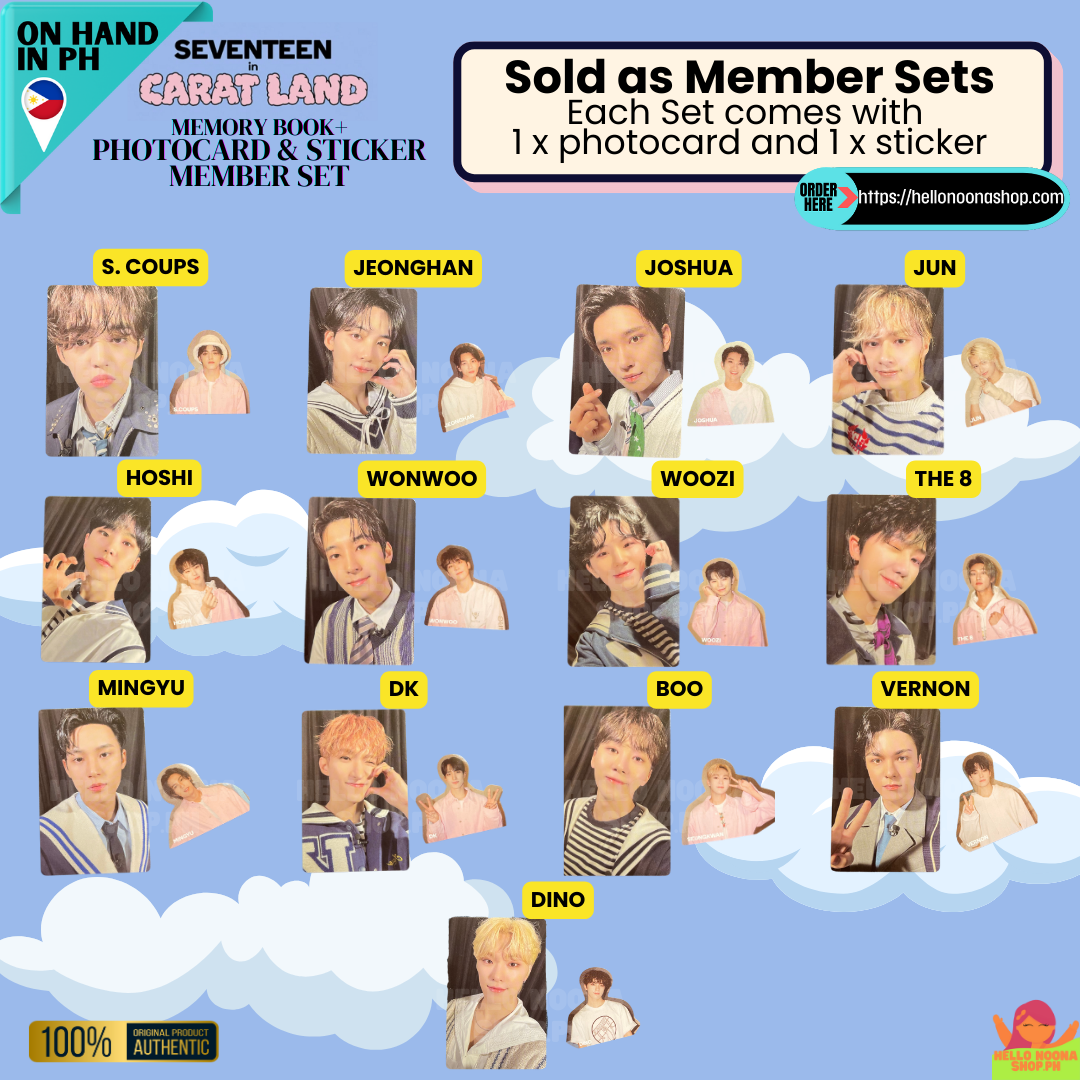 SEVENTEEN Caratland 2023 Memory Book PC + Sticker Member Set