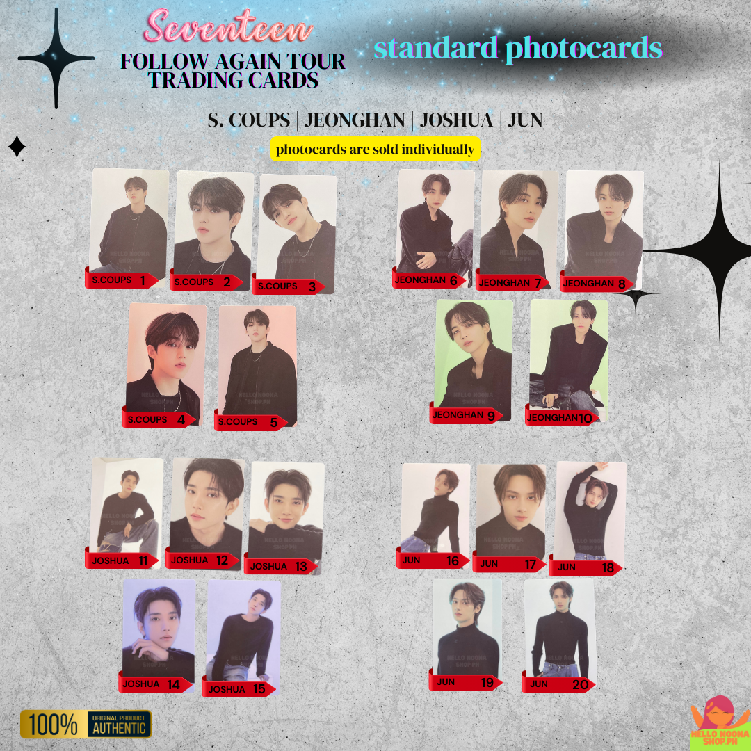 SEVENTEEN Follow Again Tour Trading Cards