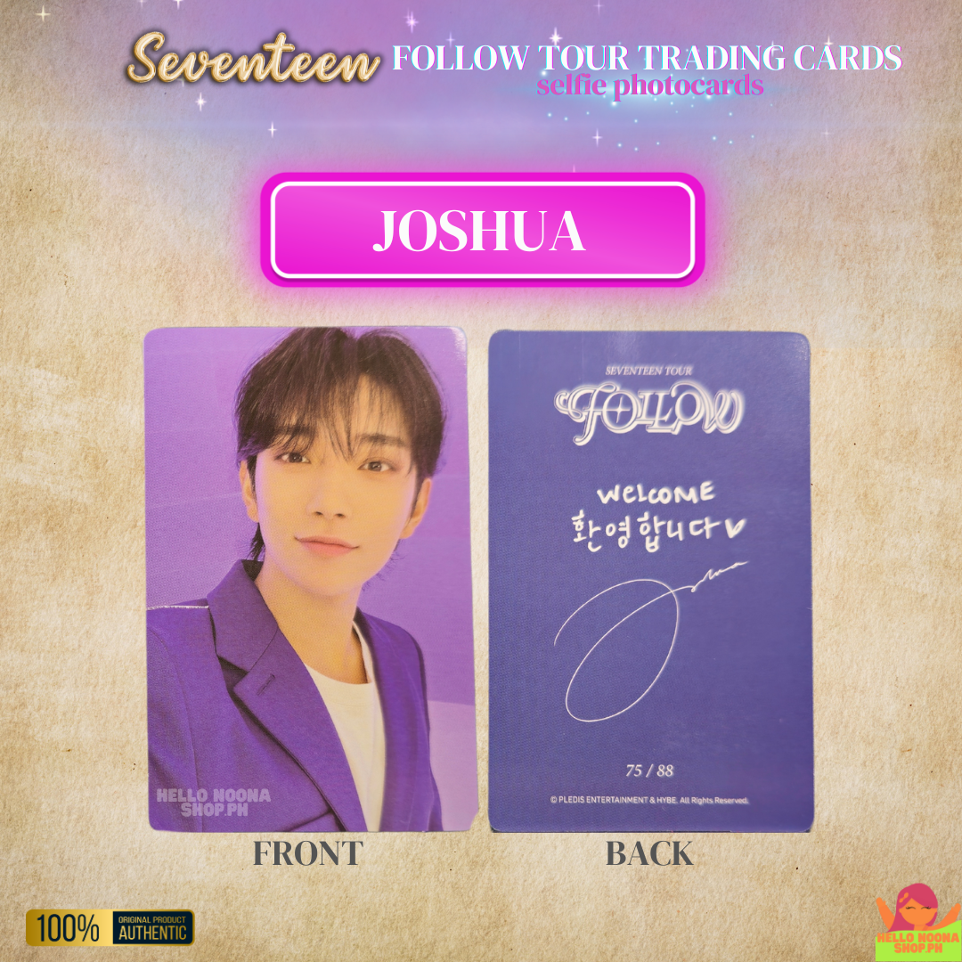 SEVENTEEN Follow Tour SELFIE Trading Cards