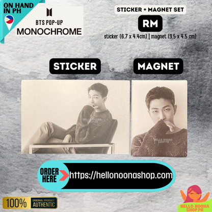 BTS MNCR Magnet + Sticker Member Set