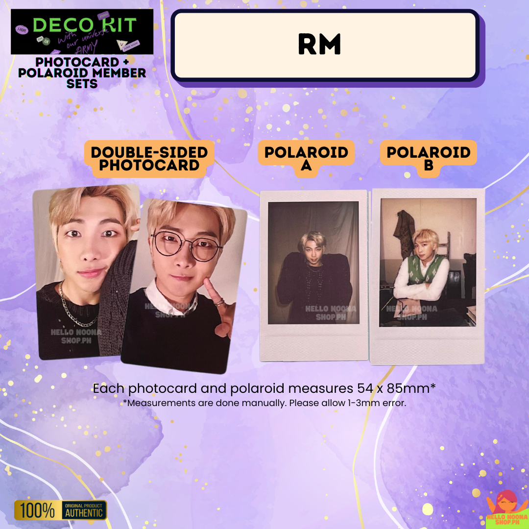 BTS Deco Kit 2022 PC and Polaroid Member Set