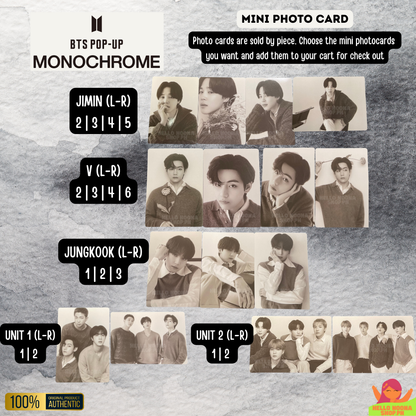 BTS MNCR Mini Photocards