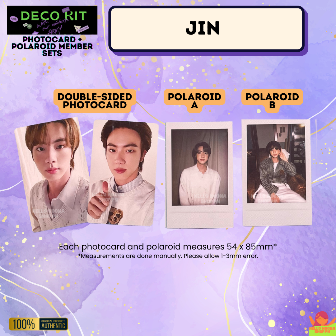 BTS Deco Kit 2022 PC and Polaroid Member Set