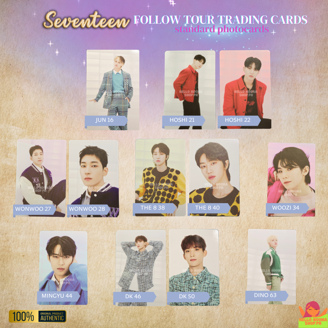 SEVENTEEN Follow Tour Trading Cards