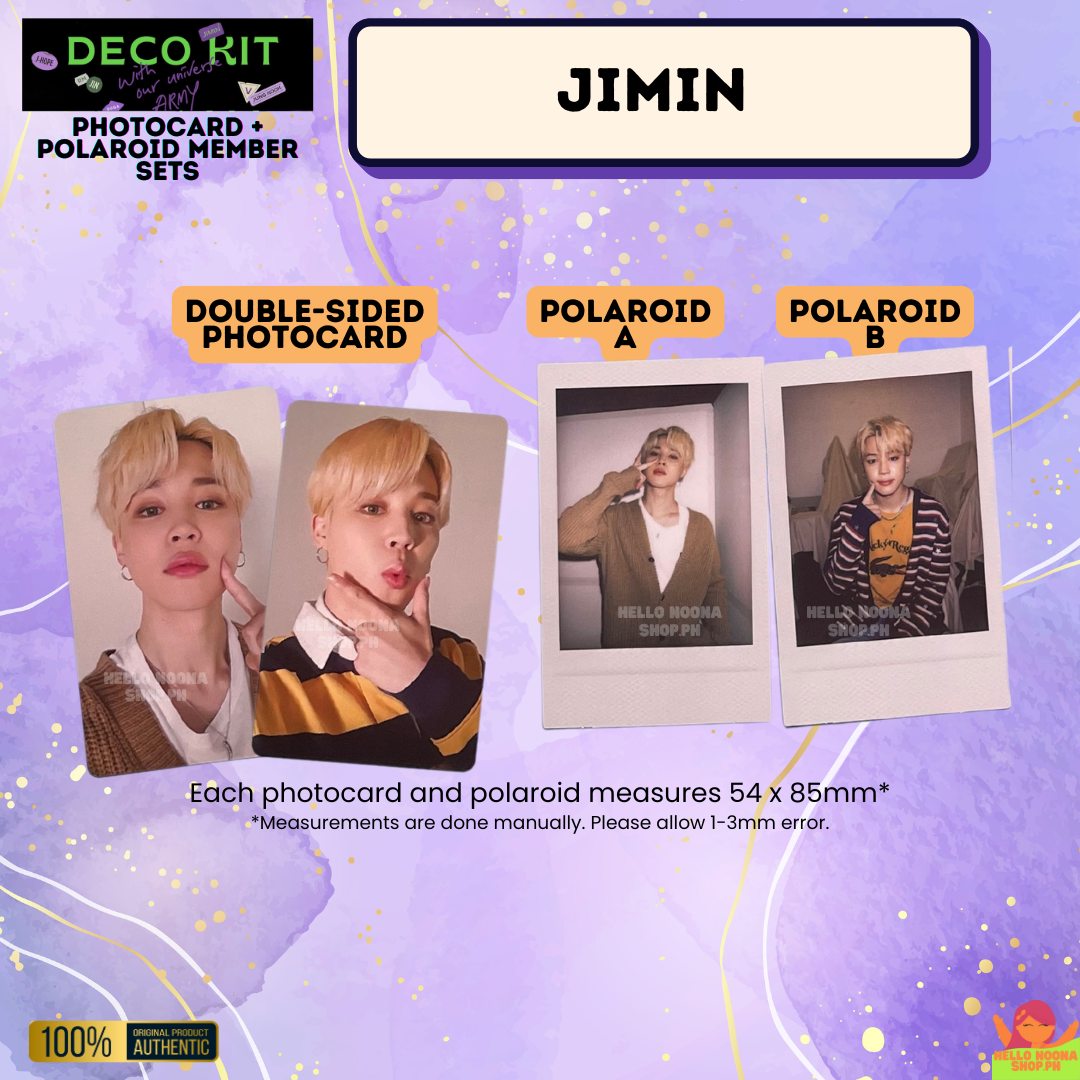 BTS Deco Kit 2022 PC and Polaroid Member Set