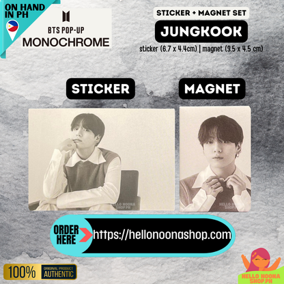 BTS MNCR Magnet + Sticker Member Set