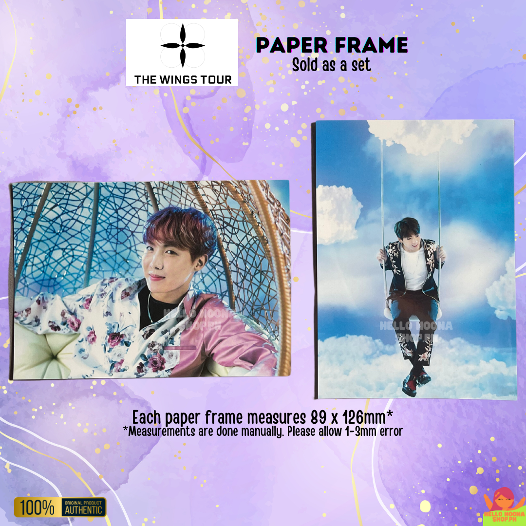 BTS Wings Tour Paper Frame Set